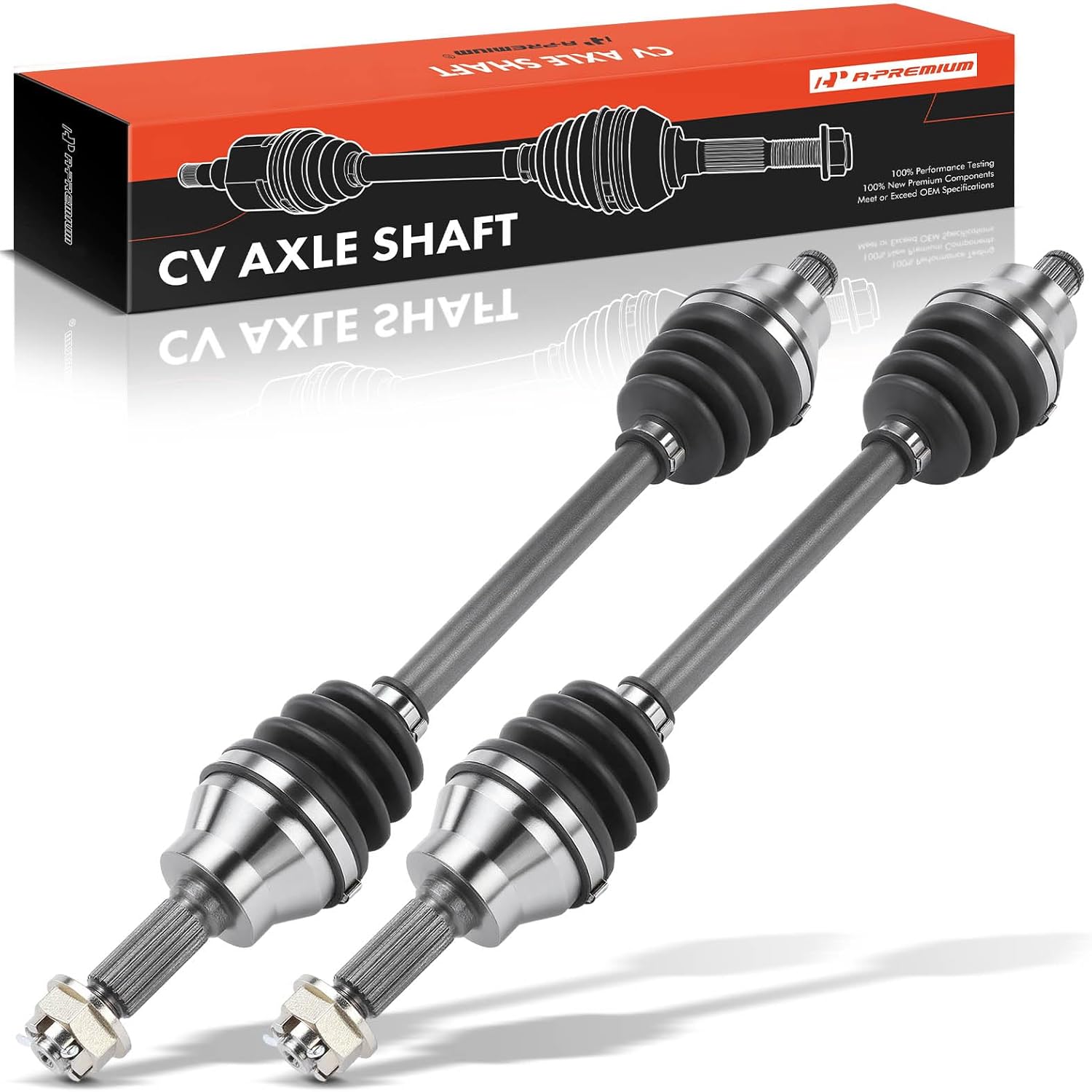 A-Premium Pair (2) Rear CV Axle Shaft Assembly Compatible with Polaris Hawkeye 300 2006-2011, Sportsman 300 400 2008-2010, Driver and Passenger Side, Replace# 1332341