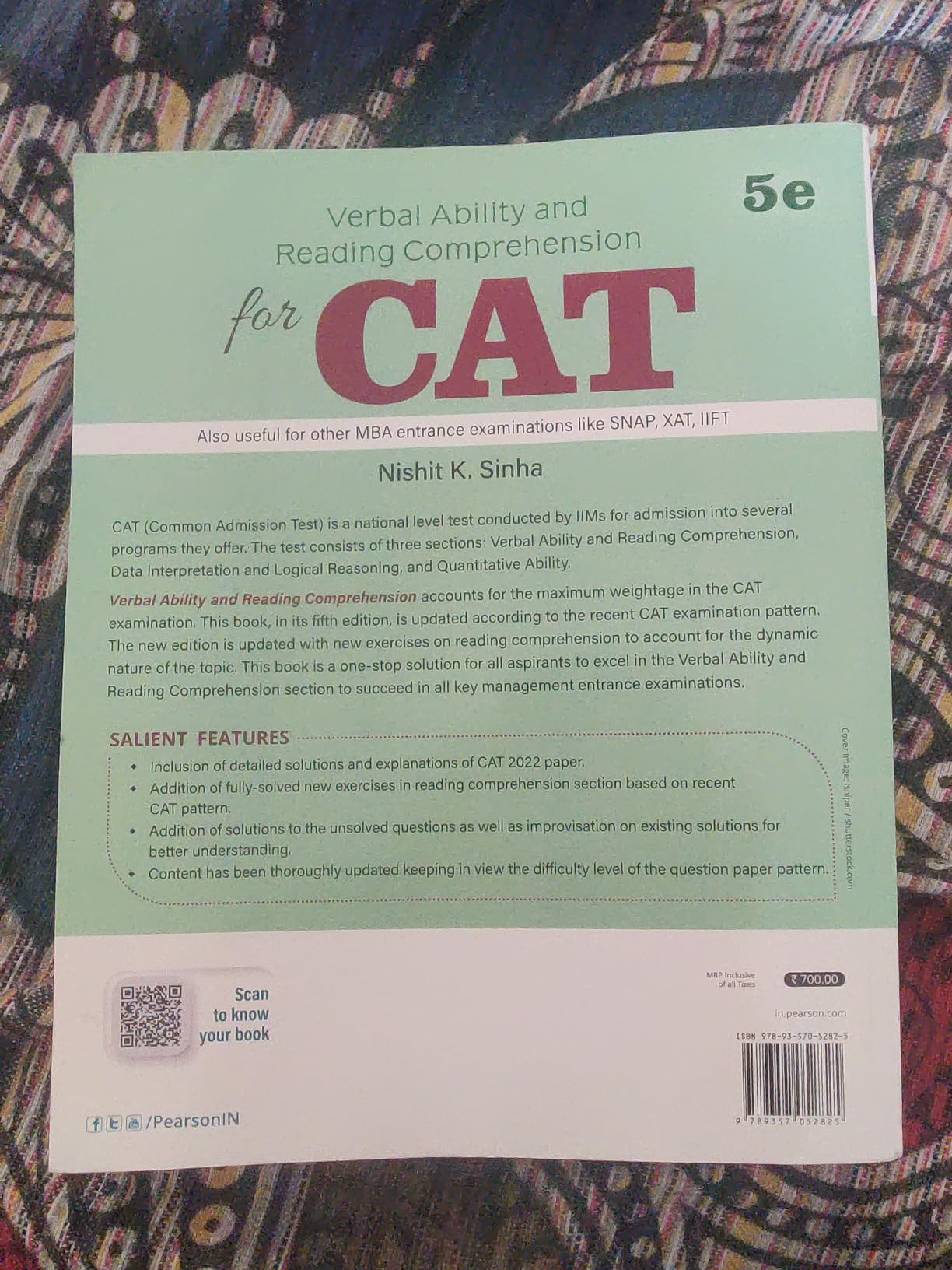 Verbal Ability and Reading Comprehension for CAT by Pearson eBook ...