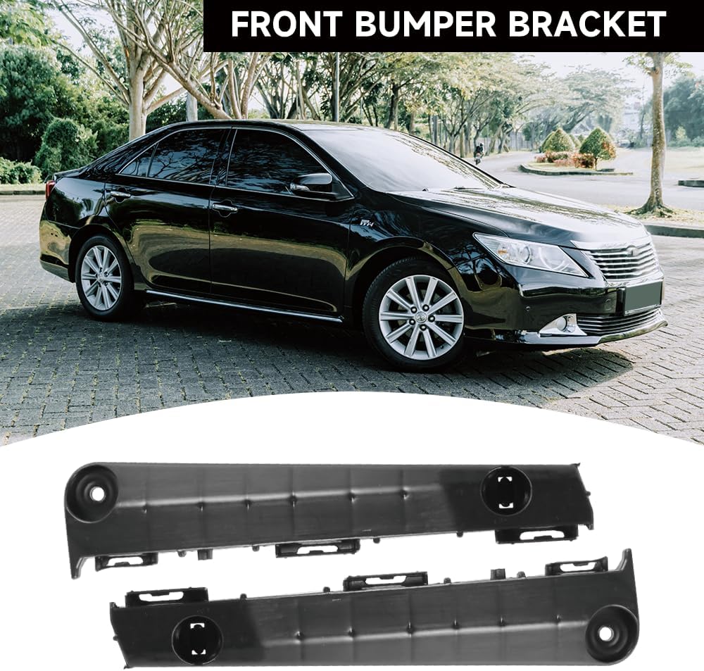 Front Bumper Bracket Support Pair for Toyota Camry 2012-2014 - Replacement Parts 5253606120 & 5253506130 | Compatible with Camry 2.5L L4 - Electric/Gas, 2.5L L4 - Gas, 3.5L V6 - Gas