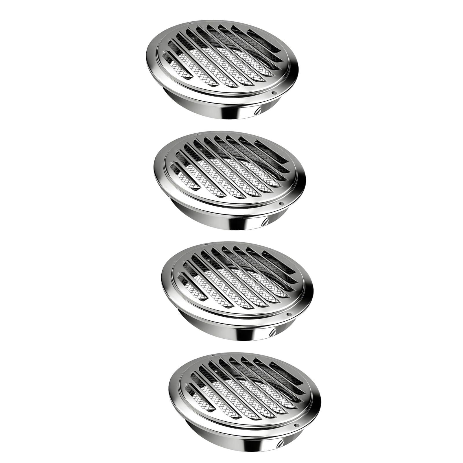 Generic Runde Lüftungsgitter-Abdeckung für Reptiliengitter mit Verstellbarem Kreisförmigem Gitter für Innen- und Außenbelüftung, Edelstahl (Aluminiumlegierung/Edelstahl/ABS)