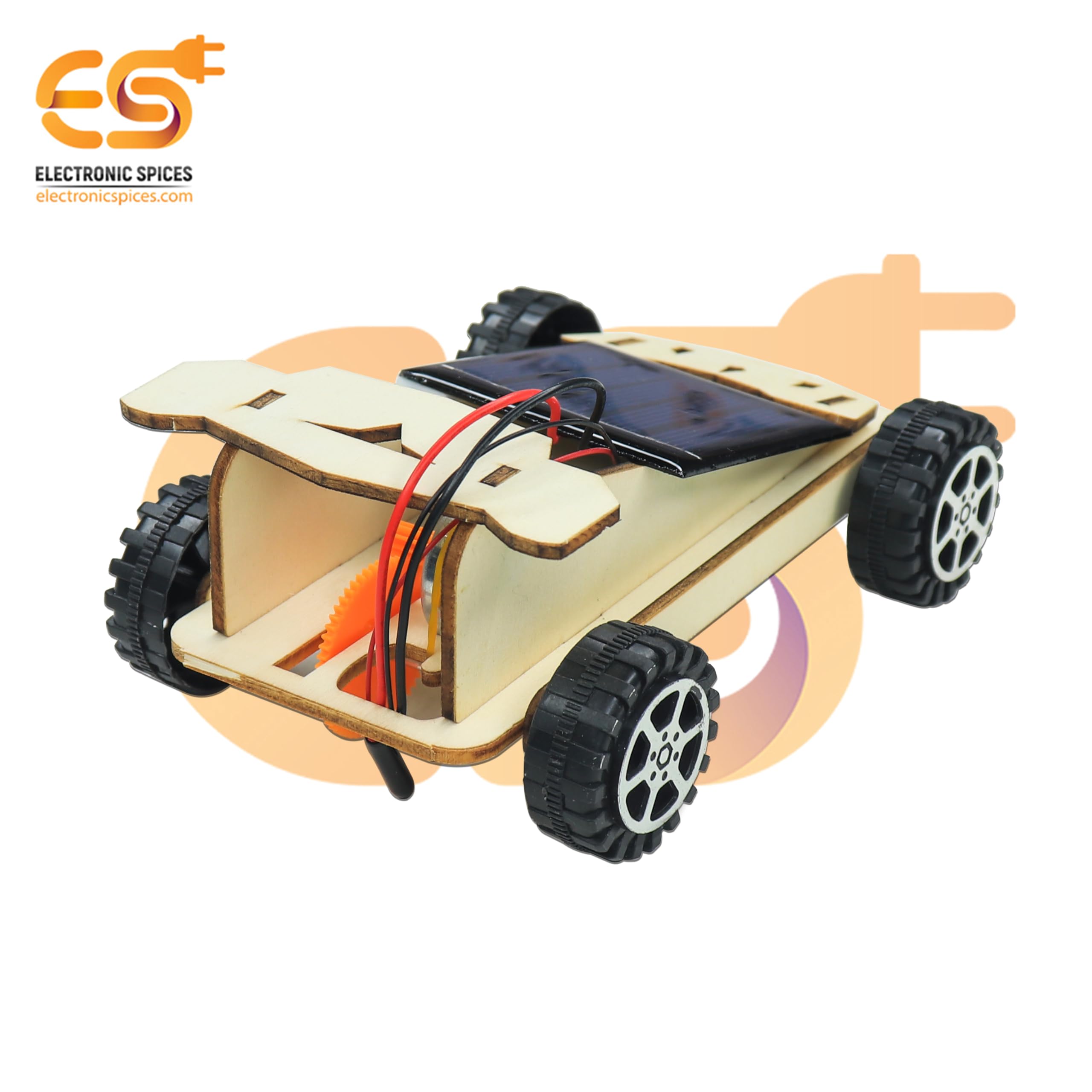 Electronic Spices STEM Educational DIY Wooden Assembly Solar Car Kit - Image 5 thumbnail