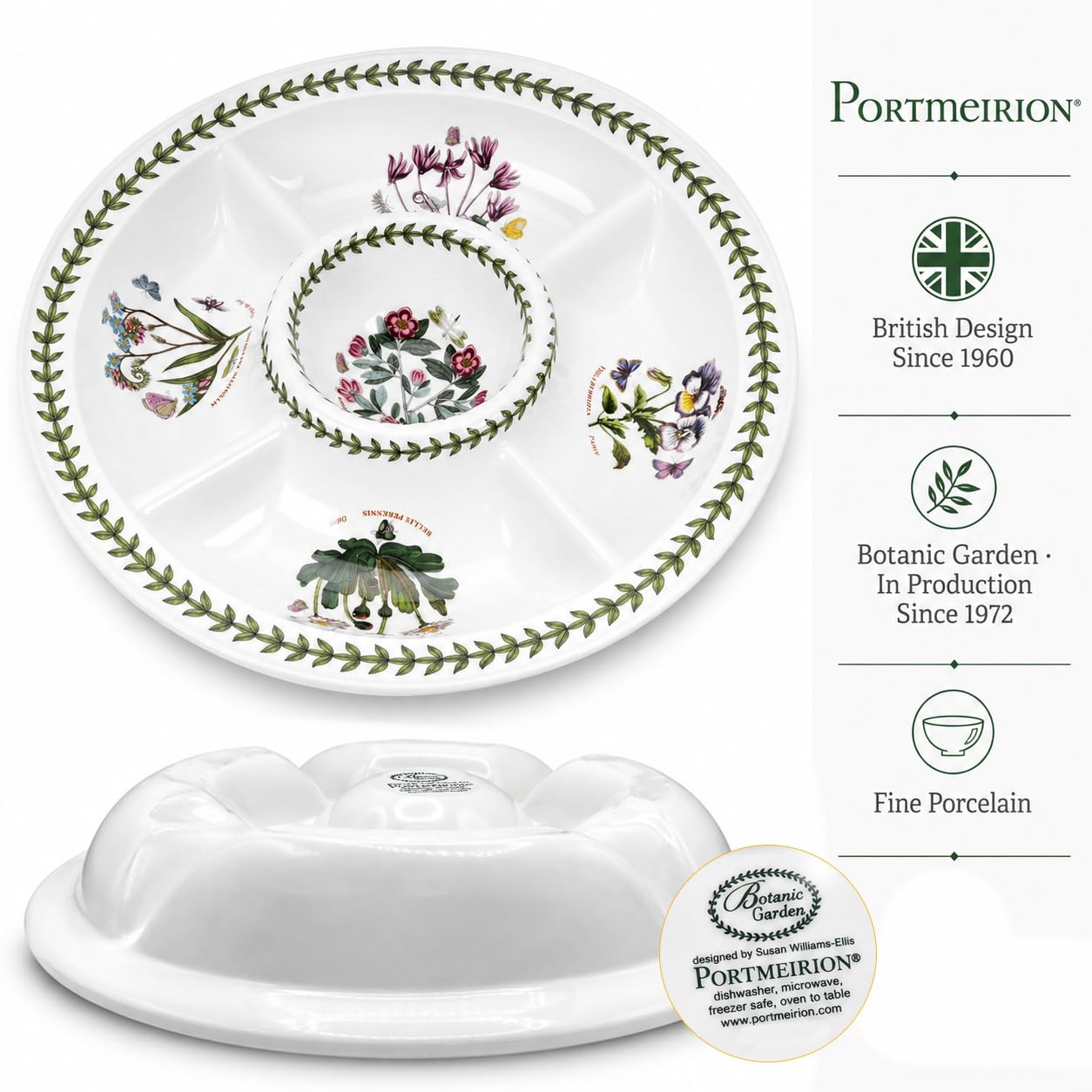 Portmeirion Botanic Garden Chip and Dip by Portmeirion