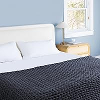 Vista 5 de Bearaby Manta Pesada con Peso de Relleno Oceánico Hugger (Gris Asteroide, 20 libras)