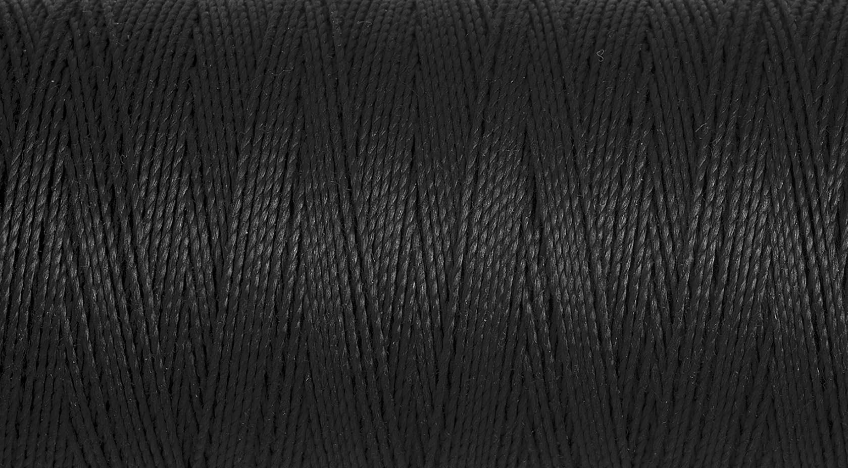 Extra Strong Thread, Polyester, Black, 100 m