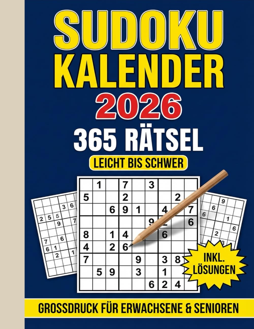 Sudoku 2026: Täglicher Rätselspaß für Erwachsene – 365 Sudokus für das ganze Jahr
