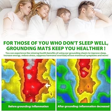 Grounding Bed Sheet King Size, Elastic Full Wrap Grounding Mat Earthing UK, 90% Organic Cotton + 10% Pure Silver Fiber, Natural Wellness & Healthy Earth Energy Mat (153 x 203 x 30 cm) (-04)
