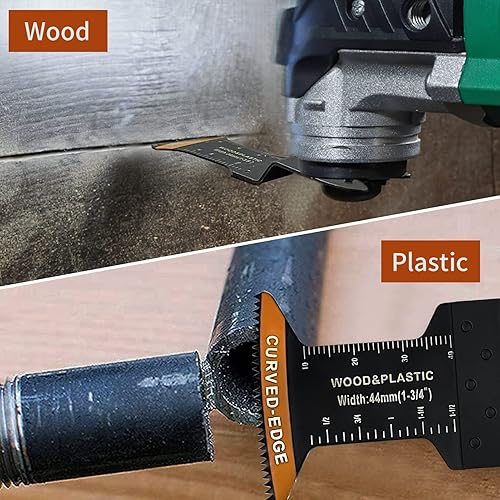 Miniatura 7 de 50 hojas de sierra oscilantes universales profesionales, multiherramienta de madera, compatibles con Dewalt, Milwaukee, Makita, Ryobi, Rockwell,