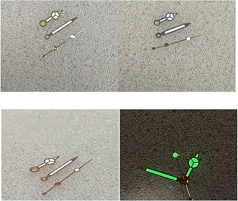 Green Luminous Watch Hands Replacement Watch Pointer 3 Pins Repair Parts for NH35/NH36 Watch Movement Modification Kits