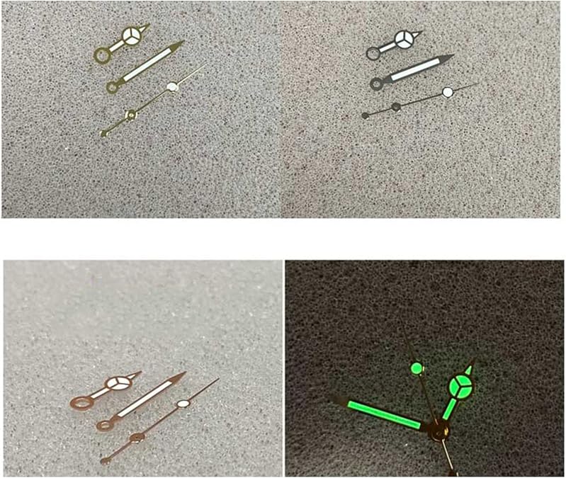 Green Luminous Watch Hands Replacement Watch Pointer 3 Pins Repair Parts for NH35/NH36 Watch Movement Modification Kits