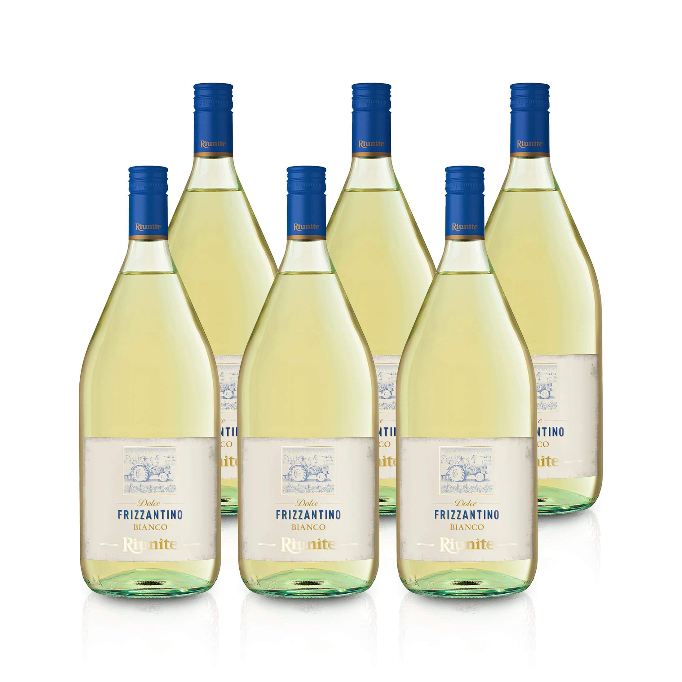 Cantine Riunite Frizzantino Dolce Bianco Emilia IGT (6 x 1.5 l)