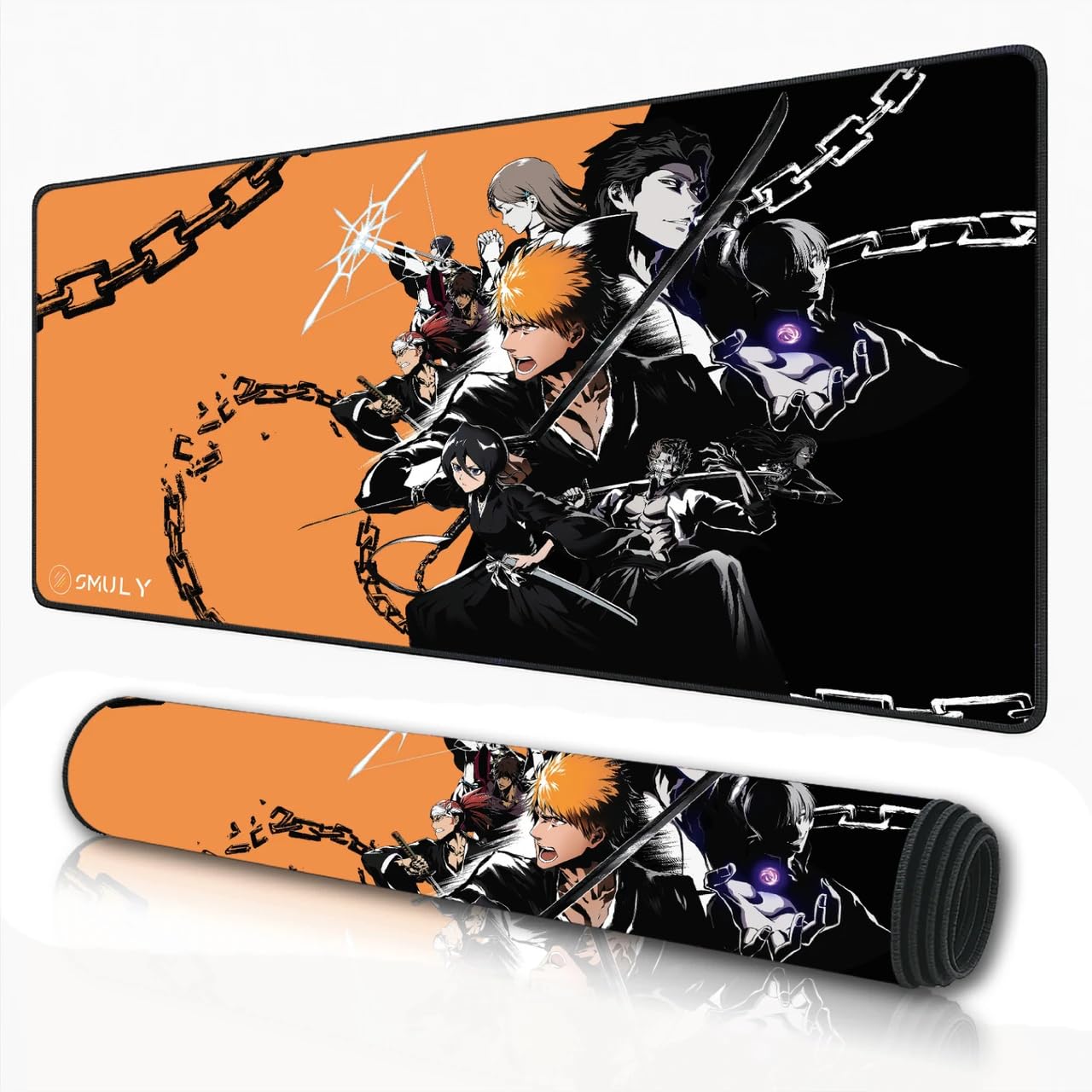 Akatsuki Inspired Anime Gaming Mouse Pad, Large Desk Mat 58.5 x 28 cm, Extended Washable Mousepad, Desk Pad, 2mm Thick Non-Slip Rubber Base, Stitched Edges, Smooth Surface (Multicolour) — Amazon image 23
