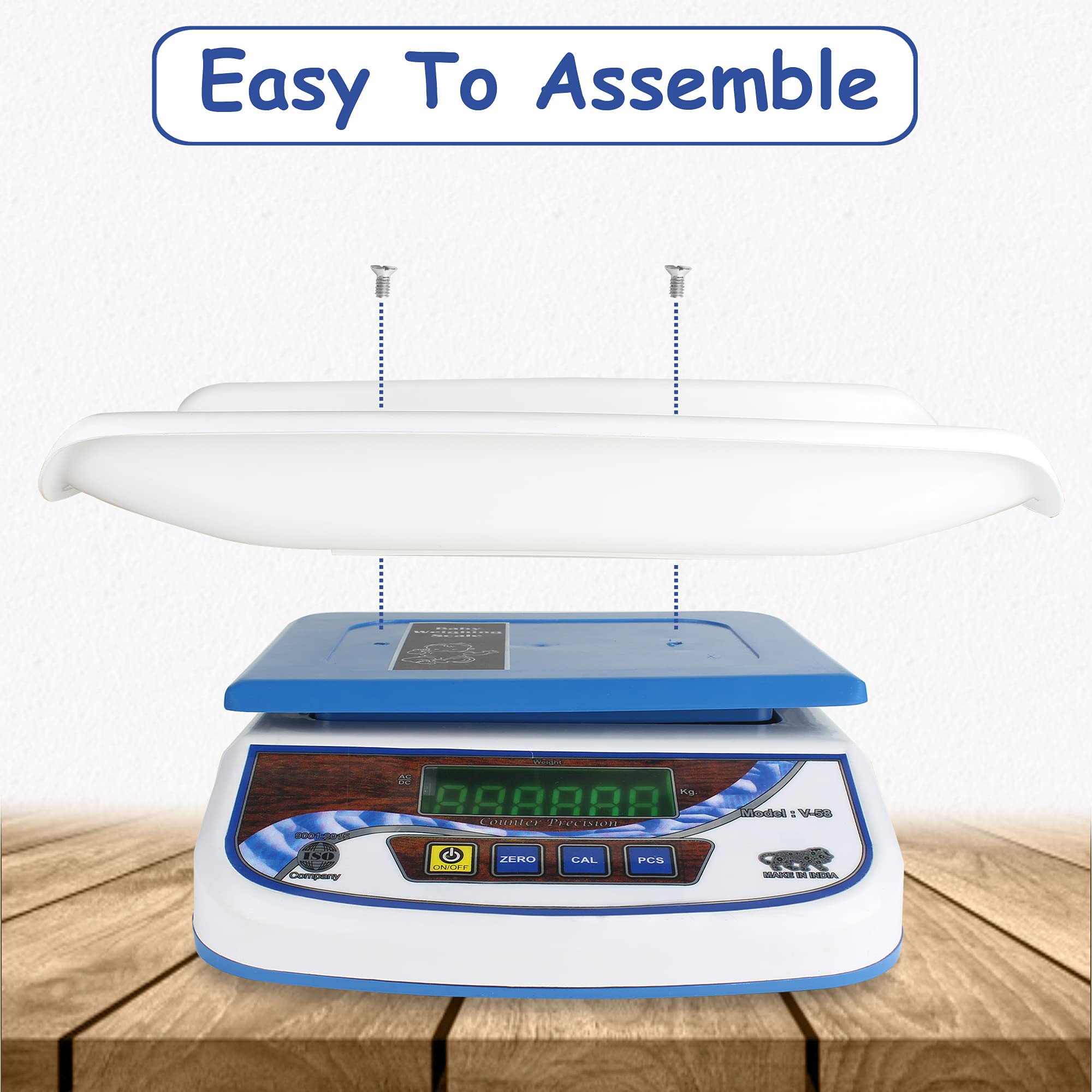 MCP Virgo Digital Baby Weighing Scale With Tray For Newborn Baby And Kitchen - Image 6 thumbnail