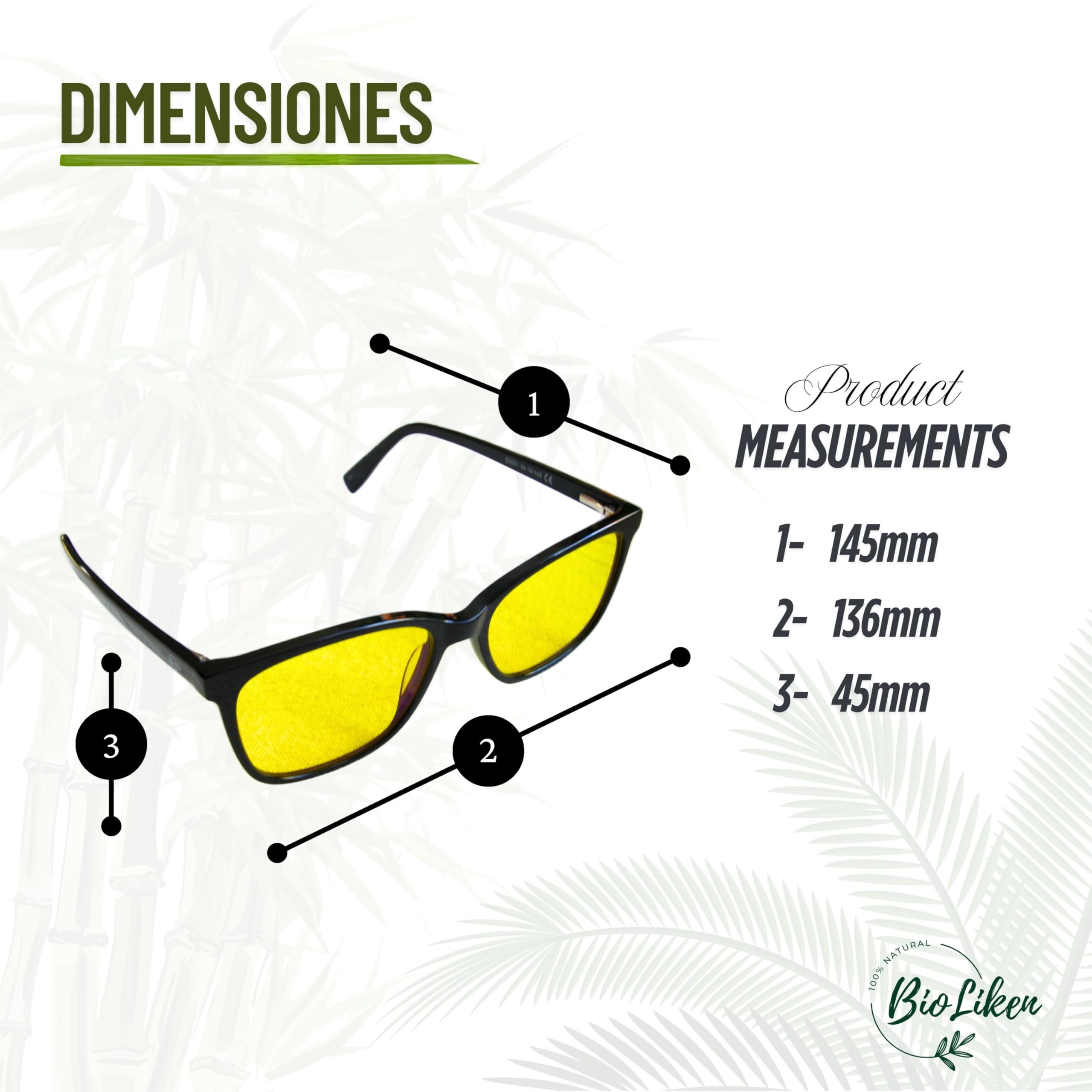 Gafas de Bloqueo de Luz Azul 99%, Antifatiga, Unisex Adulto, Protección Ocular contra Pantallas y Luz Artificial, Libres BPA.