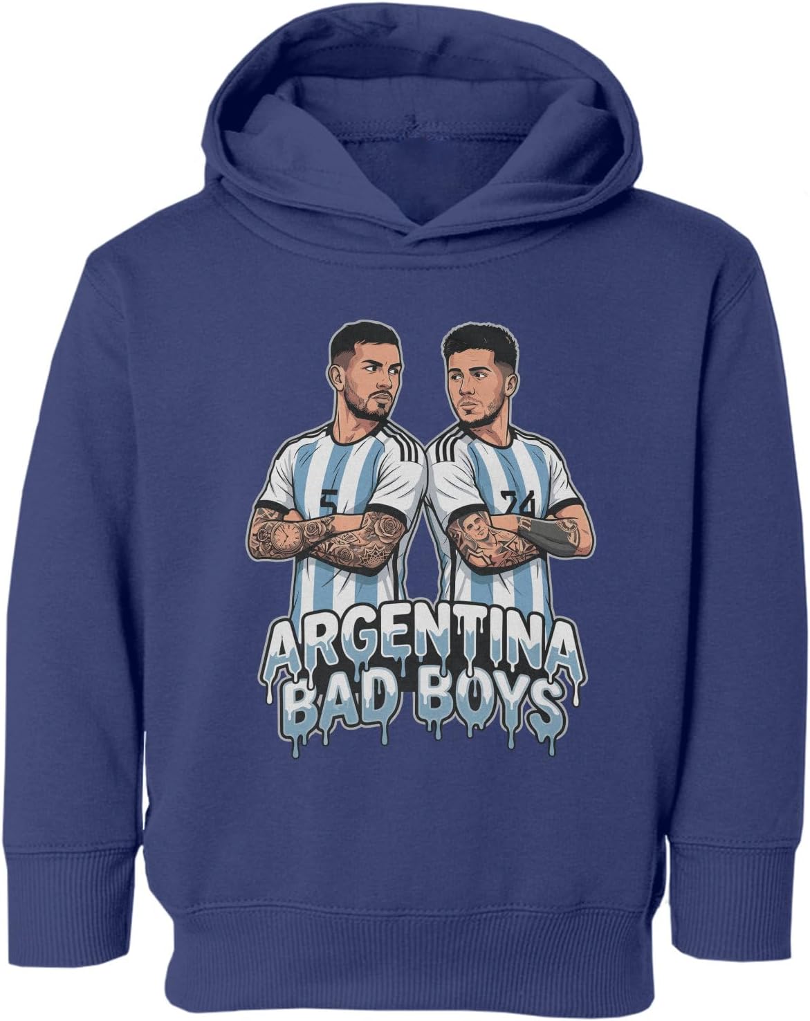 Argentina Villains Paredes Fernandez Soccer Fans Toddler Hooded Sweatshirt