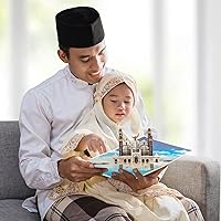 Vista 6 de 2 tarjetas emergentes de Eid Mubarak Eid Celebración Tarjeta 3D Islámico Musulmán Ramadán Mubarak Tarjetas de felicitación Ramadán Bendición