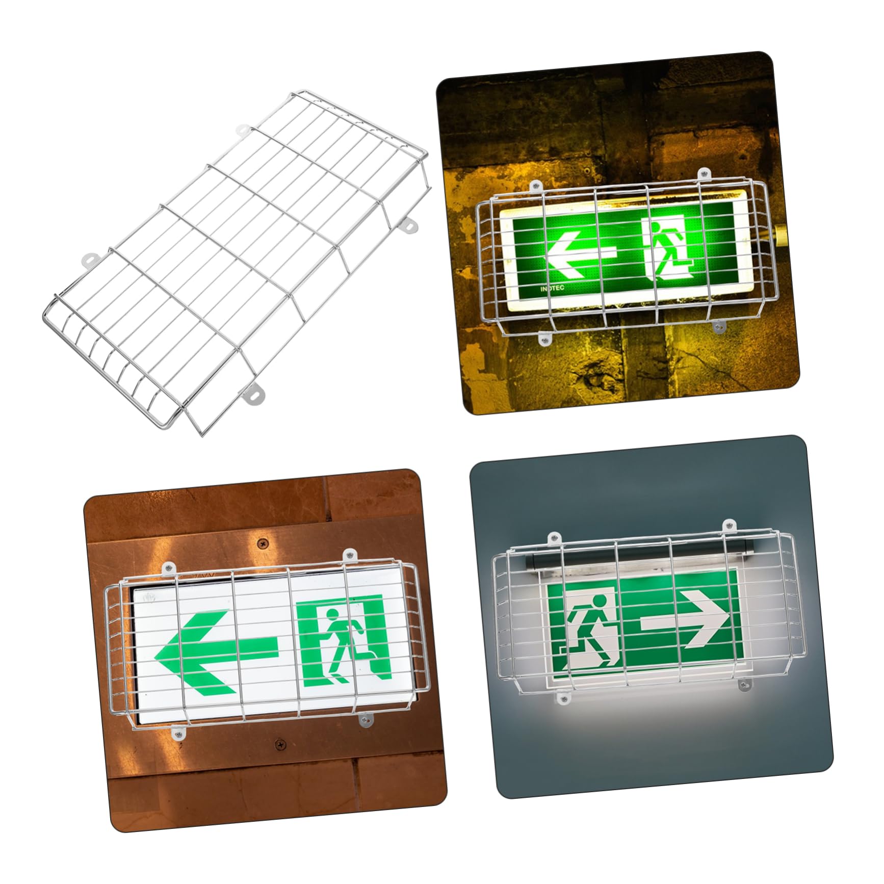 Luces De Señalización Escolar Con Metálica Diseño Resistente Golpes Para Pasillos De Tráfico Para Escuelas y Edificios Públicos Iluminación Uniforme y