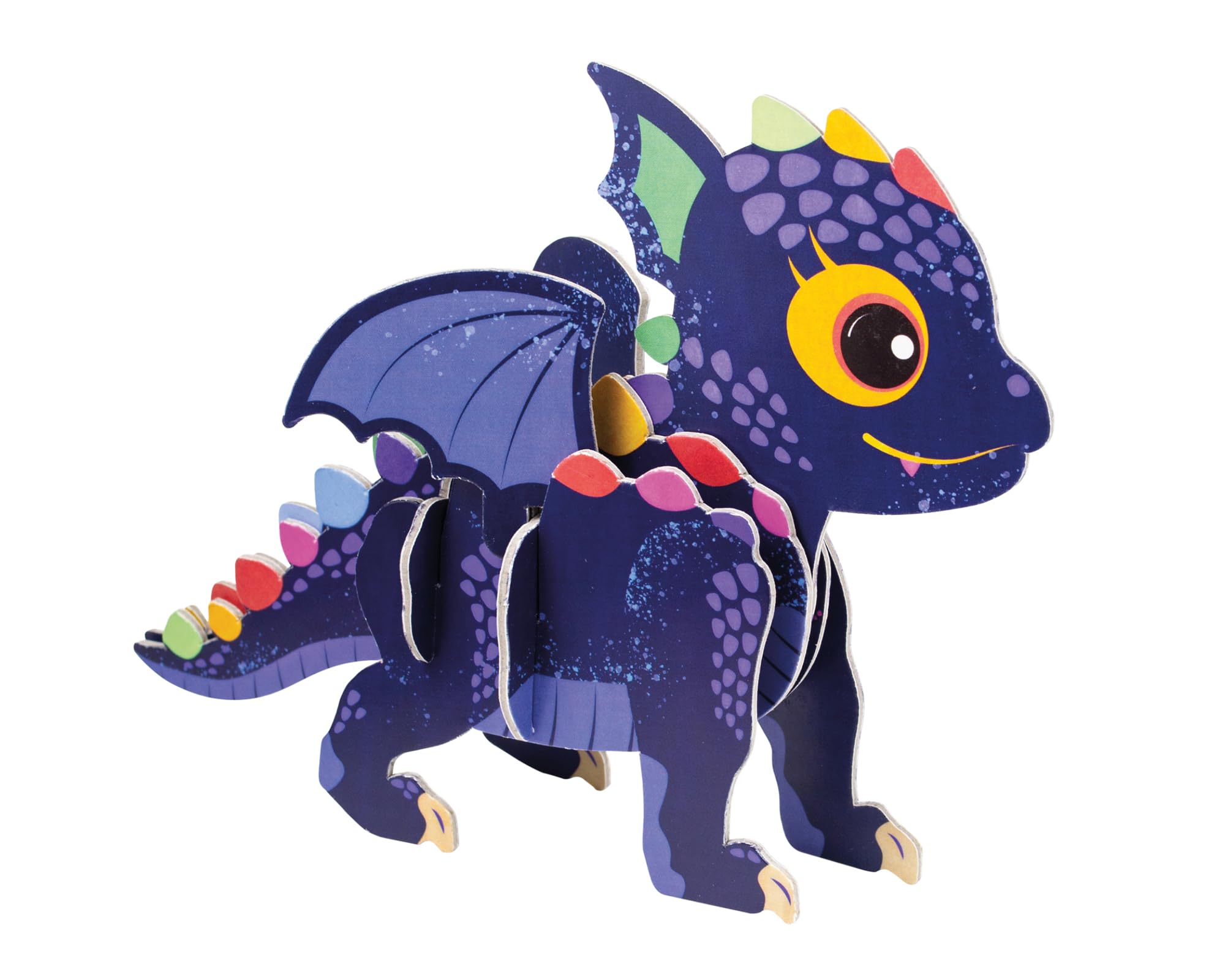 Build Your Own Baby Dragon - Comes with Accessories and Trinket Chest! - Cardboard Toy Craft Kit - Ages 4+