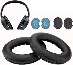 Replacement Ear Pads for Bose AE2/AE2W QuietComfort 15 QC15 QC25 QC2 QC35/ SoundTrue & SoundLink Ae2 Ae2i Ae2w Over-Ear Headphones (Black)