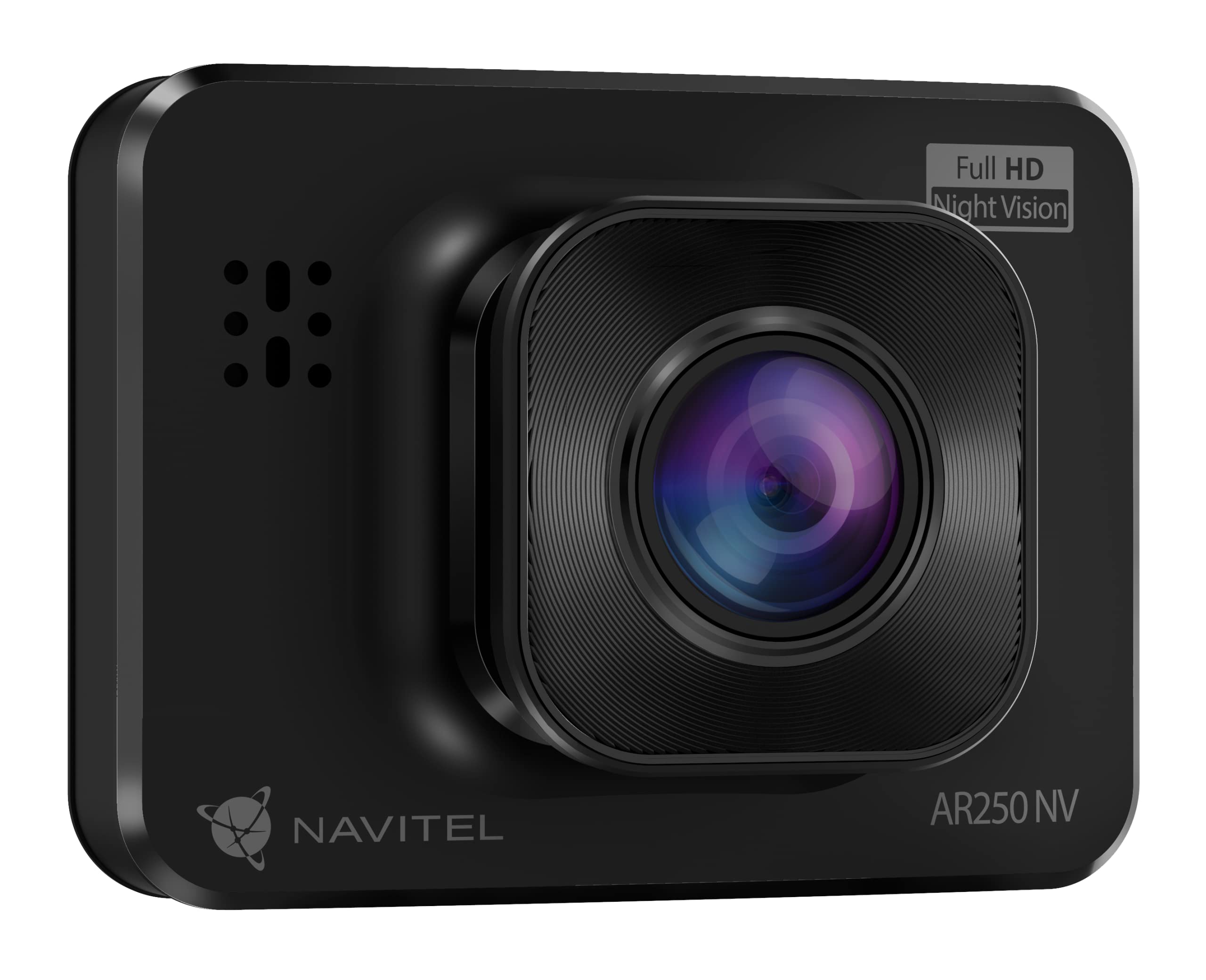 Тыл view of NAVITEL AR250NV Dash Cam with screen and buttons