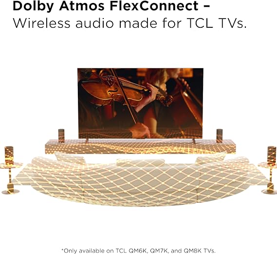 TCL Z100 Wireless Home Theater Speaker with Dolby Atmos FlexConnect Technology with Bluetooth Music Streaming, 170W Output Power, Smart Calibration (Pack of 2)