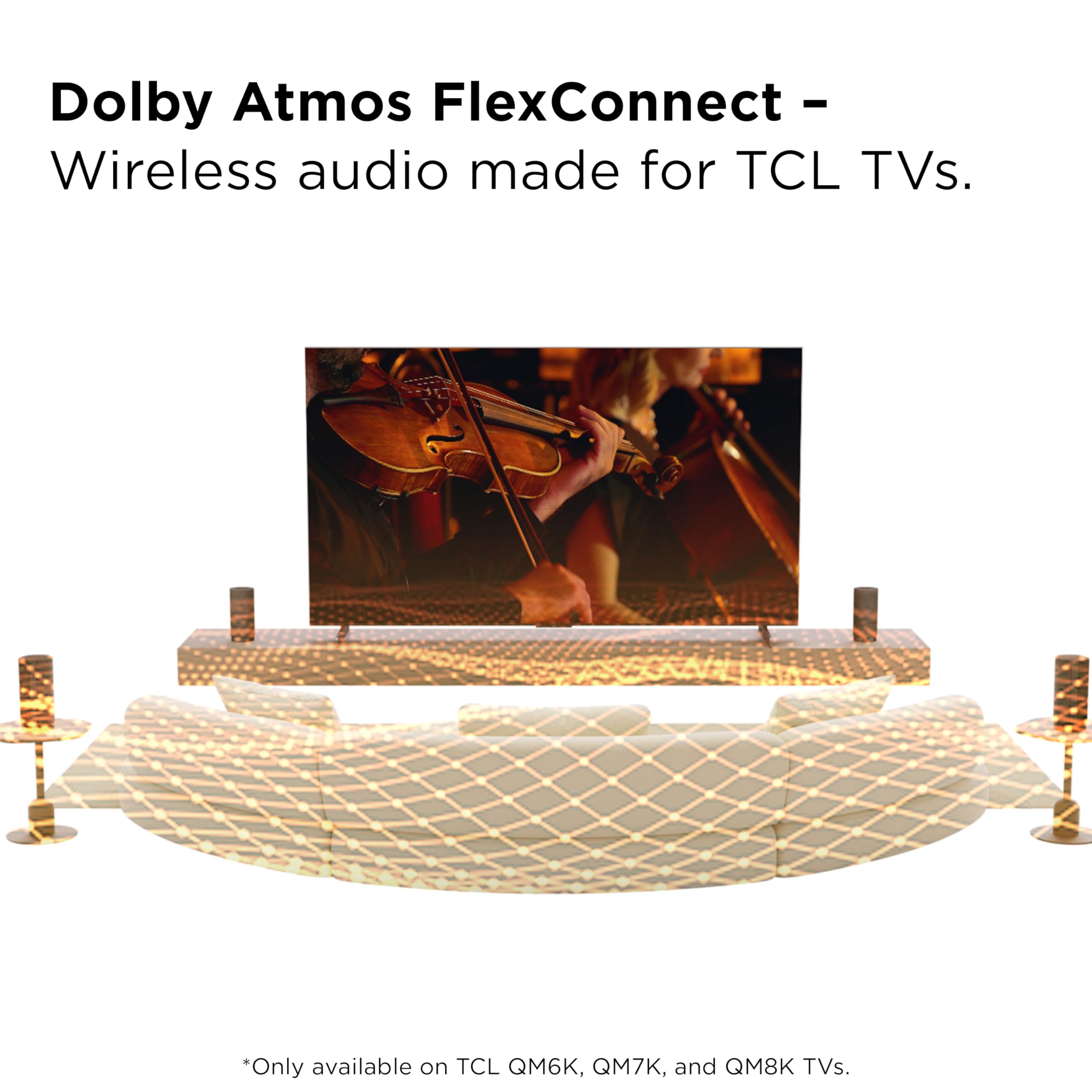 TCL Z100 Wireless Home Theater Speaker with Dolby Atmos FlexConnect Technology with Bluetooth Music Streaming 170W Output Power Smart Calibration Pack of 2 product thumbnail 6