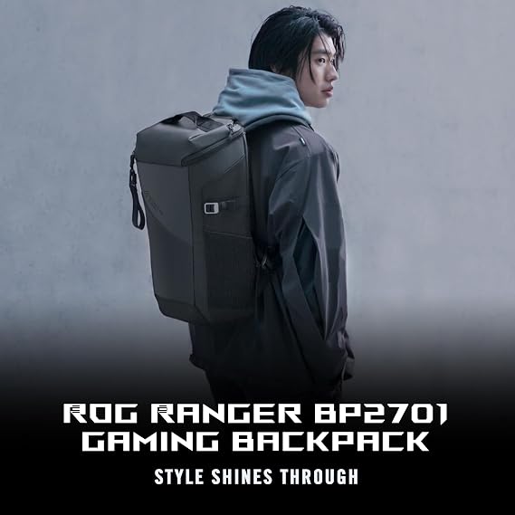 ASUS ROG Ranger BP201 laptop backpack (lightweight, waterproof, 22 liters of storage, up to 17 inches for laptops