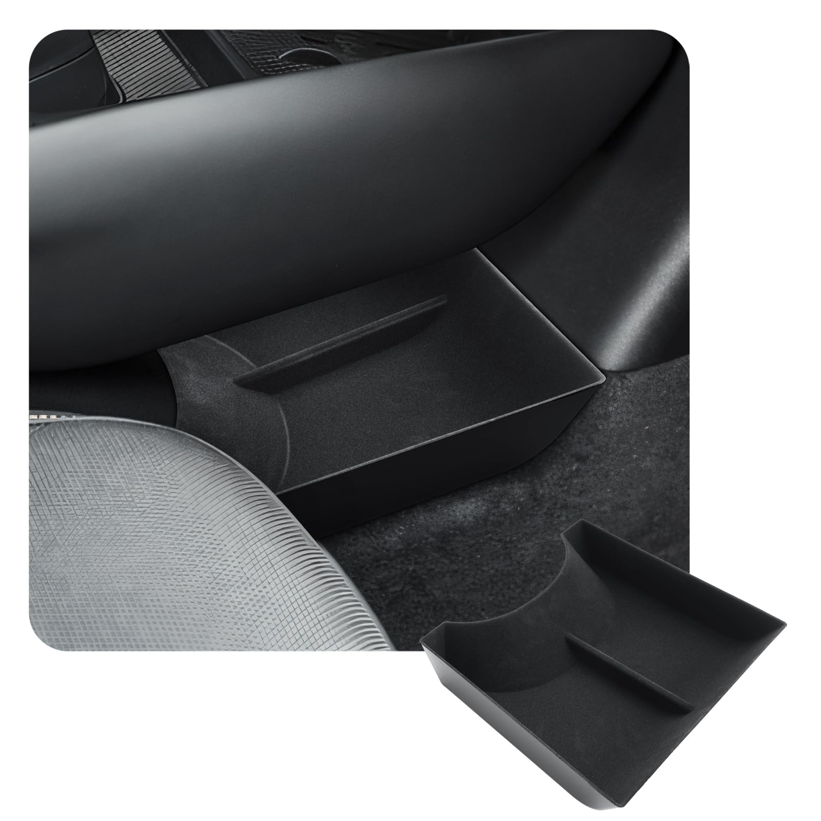 GAFAT Kompatibel mit Neu Cupra Tavascan 2025 2026 15 Zoll Mittelkonsole Aufbewahrungsbox, Hinter dem Bildschirm Ablagen Organizer Tray für Tavascan VZ ab 2025 15 Zoll TouchScreen