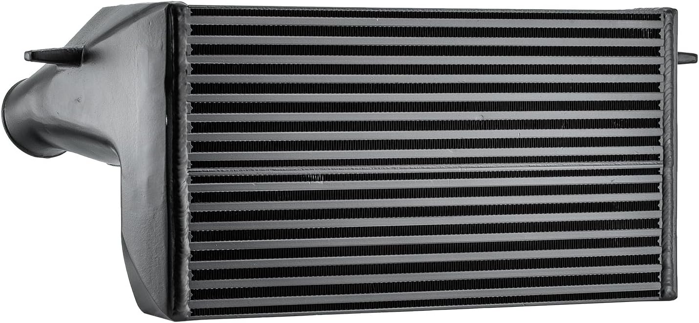 7.5″ Front Mount Turbo Intercooler Upgrade Compatible With 2007-2012 BMW 135i 335i 335xi E82 E90 E91 E92 E93 N54 & N55 Engine 3.0L L6 Aluminum Black Intercoolers