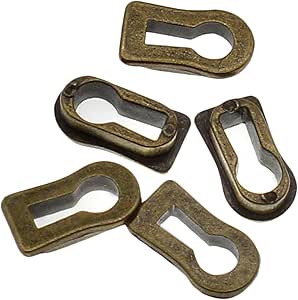 Uonlytech 4sets Antique Keyhole Cover Plates Vintage Decorative Keyhole