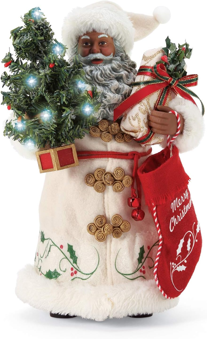 Department 56 Possible Dreams Santas A Christmas Tradition Lit Figurine, 10.5 Inch, Multicolor
