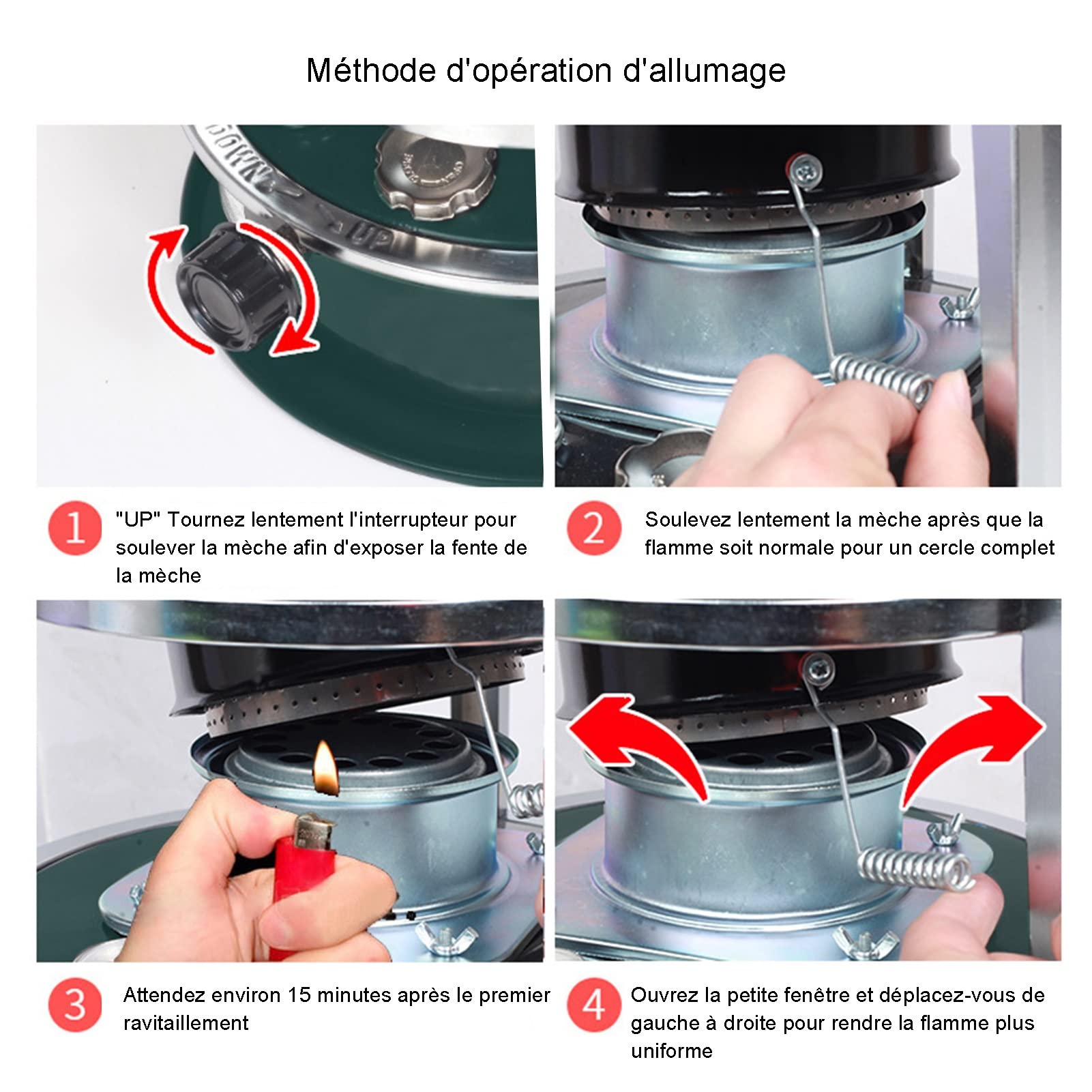 Chauffage au Pétrole sans électricité,Efficace Poêle À Pétrole,Mobile à Pétrole Poêle,Cuisinière et chauffage 2 en 1 6L sûrs, sans odeur, sans électricité, avec sac de rangement