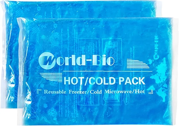 Large Ice Packs for Injuries Reusable Gel(8.3''×12.4''), 2 Pack Flexible Cold Pack for Pain Relief, Hot/Cold Compress Therapy Gel Freezer Pack for Shoulder, Back, Legs, Knee, Surgery, Swelling