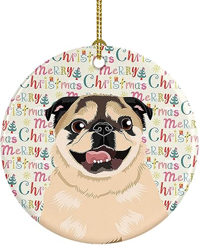 Miniatura 21 de Caroline's Treasures Adorno navideño de husky siberiano en blanco y negro #2 de cerámica para árbol de Navidad, decoración colgante para el hogar,