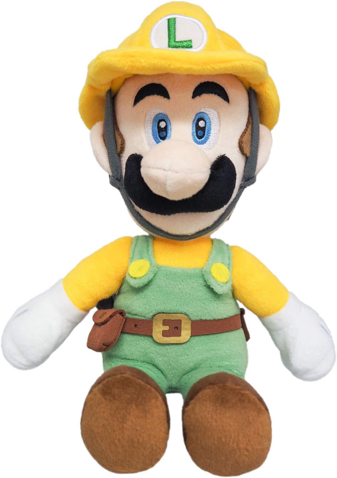 Little Buddy 1732 Super Mario Maker 2 - Builder Luigi Plush, 10" Yellow