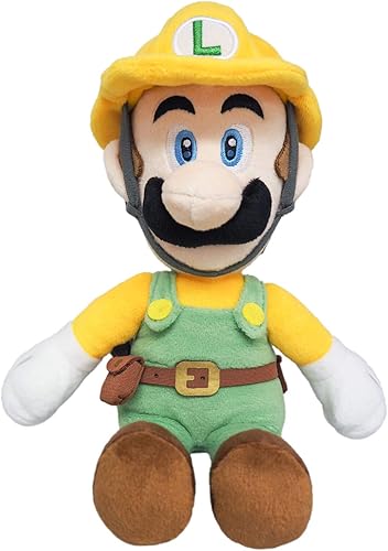 Little Buddy 1732 Super Mario Maker 2 - Builder Luigi Felpa, 10" Amarillo