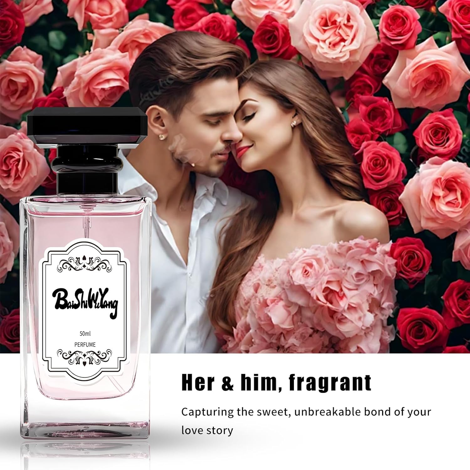 Women's Floral Perfume – Eau de Toilette With Notes of Pear, Rose, Lily of the Valley, Musk, Strawberry & Cedar – Long Lasting Fragrance for Women, 50ml/1.69 fl oz - Image 5