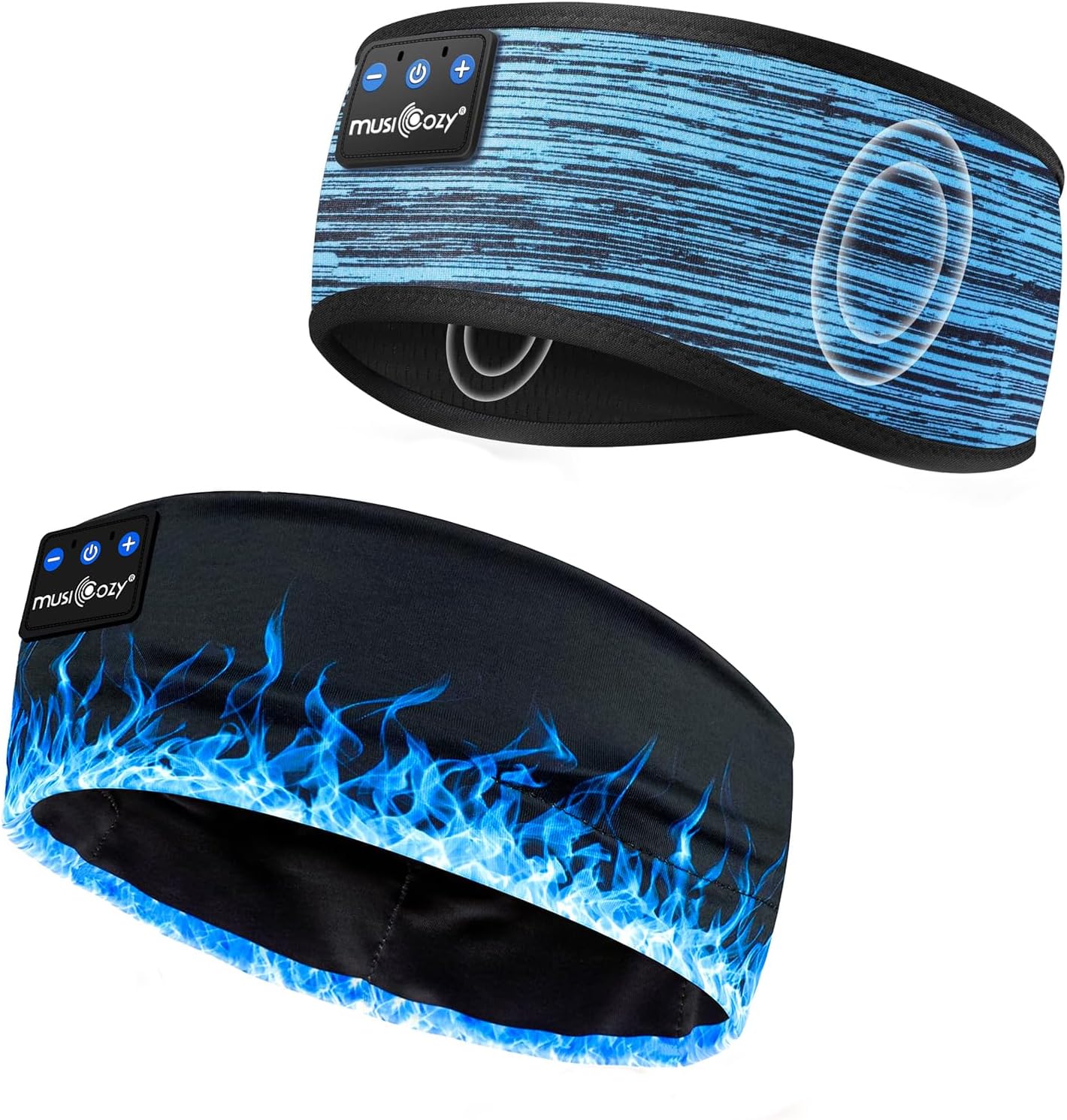 MUSICOZY Sleep Headphones Bluetooth 5.4 Headband, Sports Wireless Earphones Sweat Resistant Earbuds Sleeping Headphone with Ultra-Thin HD Stereo Speaker for Workout Running Cool Gadgets Unique Gifts