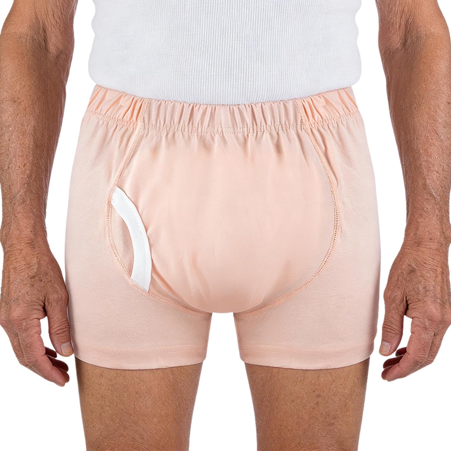 ACSUSS Mens Elderly Anti-leak Adaptive Shorts Underwear for Bedridden Patients Special Needs