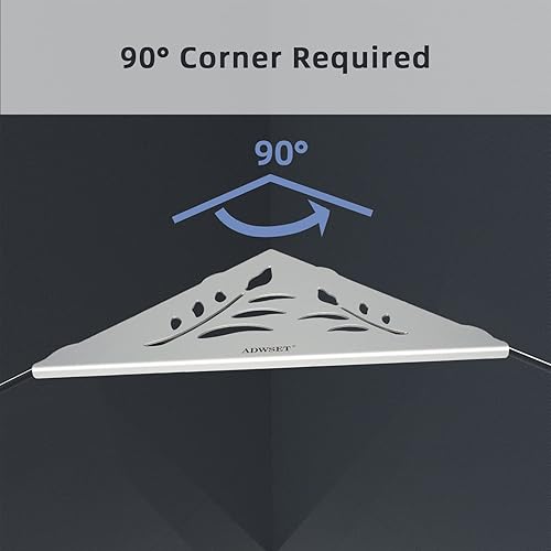 Miniatura 7 de Estante de ducha, estante de esquina de ducha, organizador de baño para almacenamiento interior de ducha y organización de cocina, sin