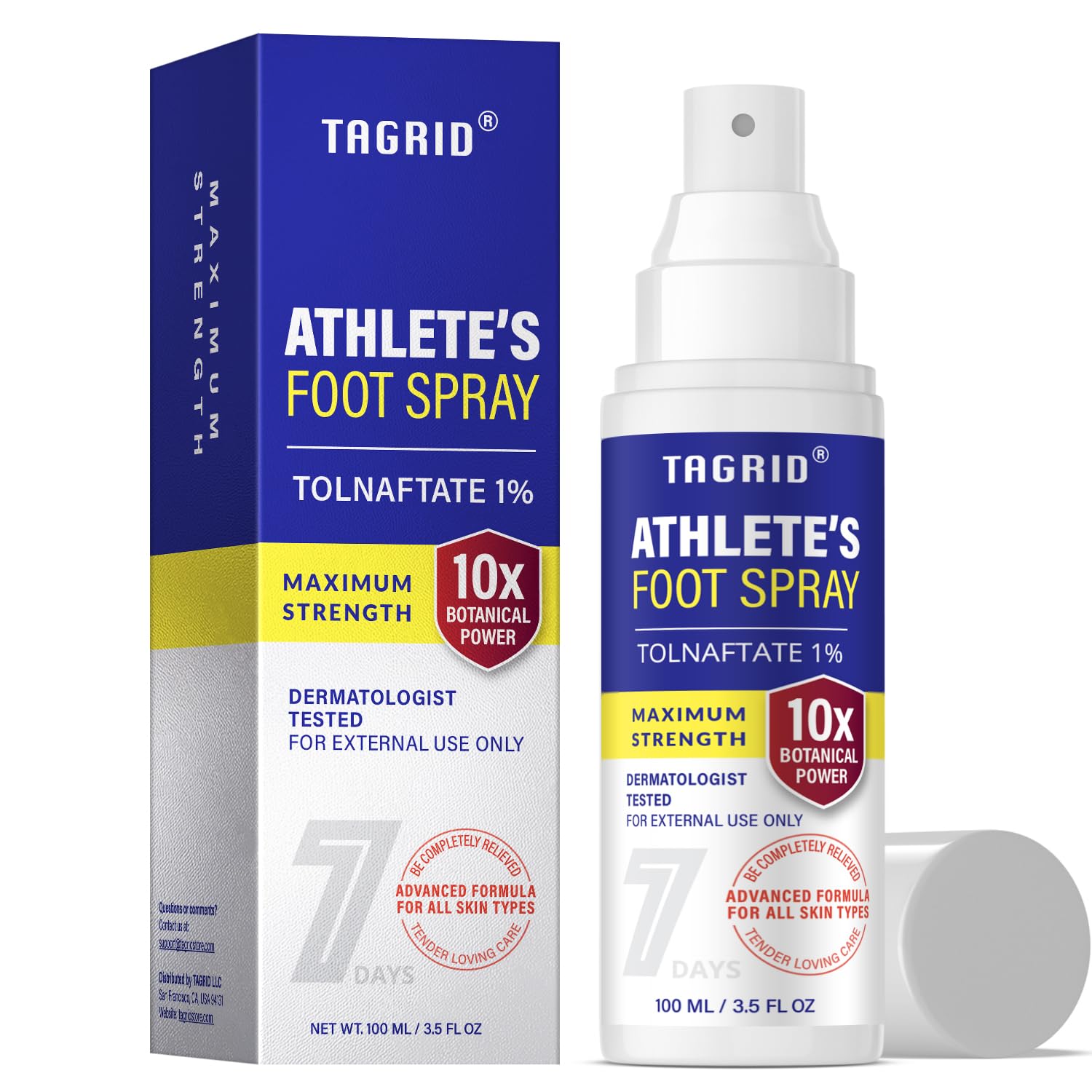 TAGRID Athletes Foot Treatment Antifungal Spray