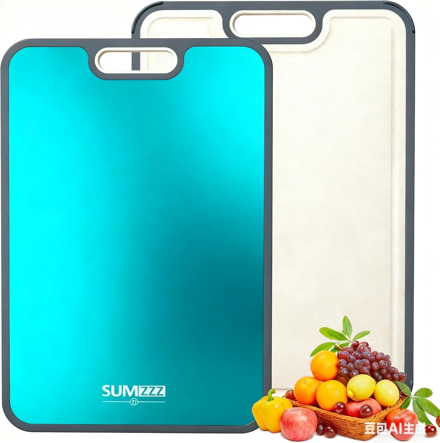 Titanium Cutting Board for Kitchen Double Sided Food Grade Dishwasher Safe Easy to Clean Large Size 15”×10”