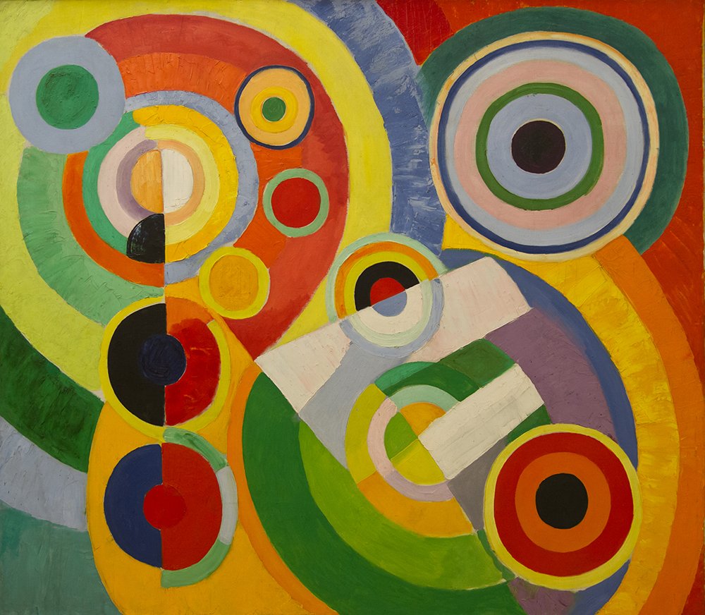 Robert Delaunay Rythme Joie de Vivre l'affiche idéale pour illuminer un grand salon moderne