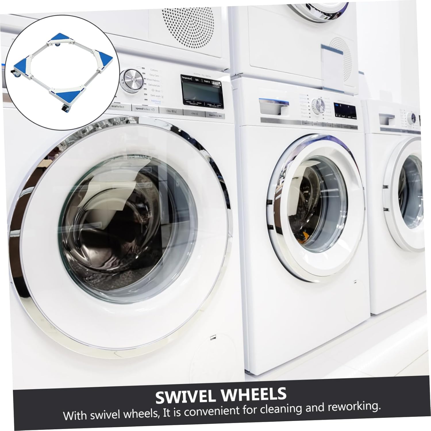 Appliance Base Fridge Cart Stand Wheels Washing Machine Stand Silent Rollers Brake