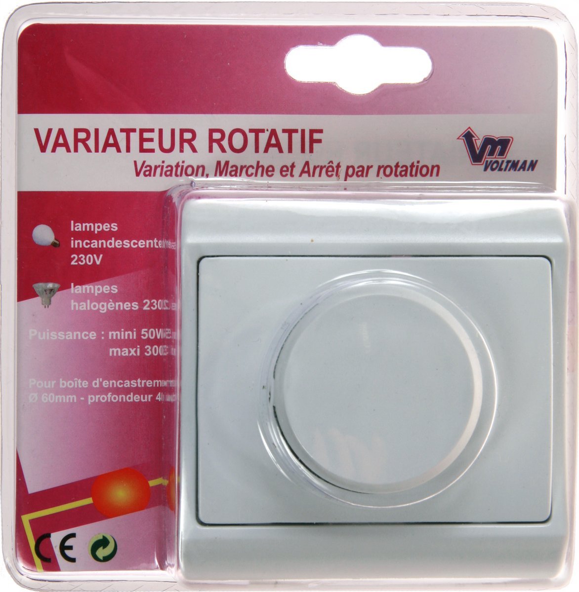 Diwone Zenitech TV-Steckdose Mit Satellitenanschluss – 9,52 Mm, Weiß, Kompatibel Mit Standard-Einbaudosen