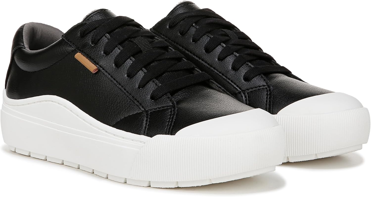 Dr. Scholl's Womens Time Off Sneaker Black Smooth 10 M - Image 7