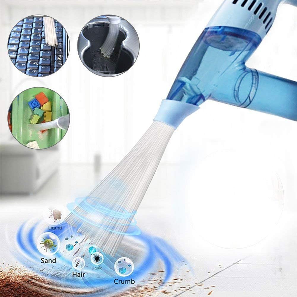 My Lil Duster Portable hand-held vacuum cleaner Multi-function dust cleaner dust collector,As seen on the TV the battery-powered simple dust collector (blue)