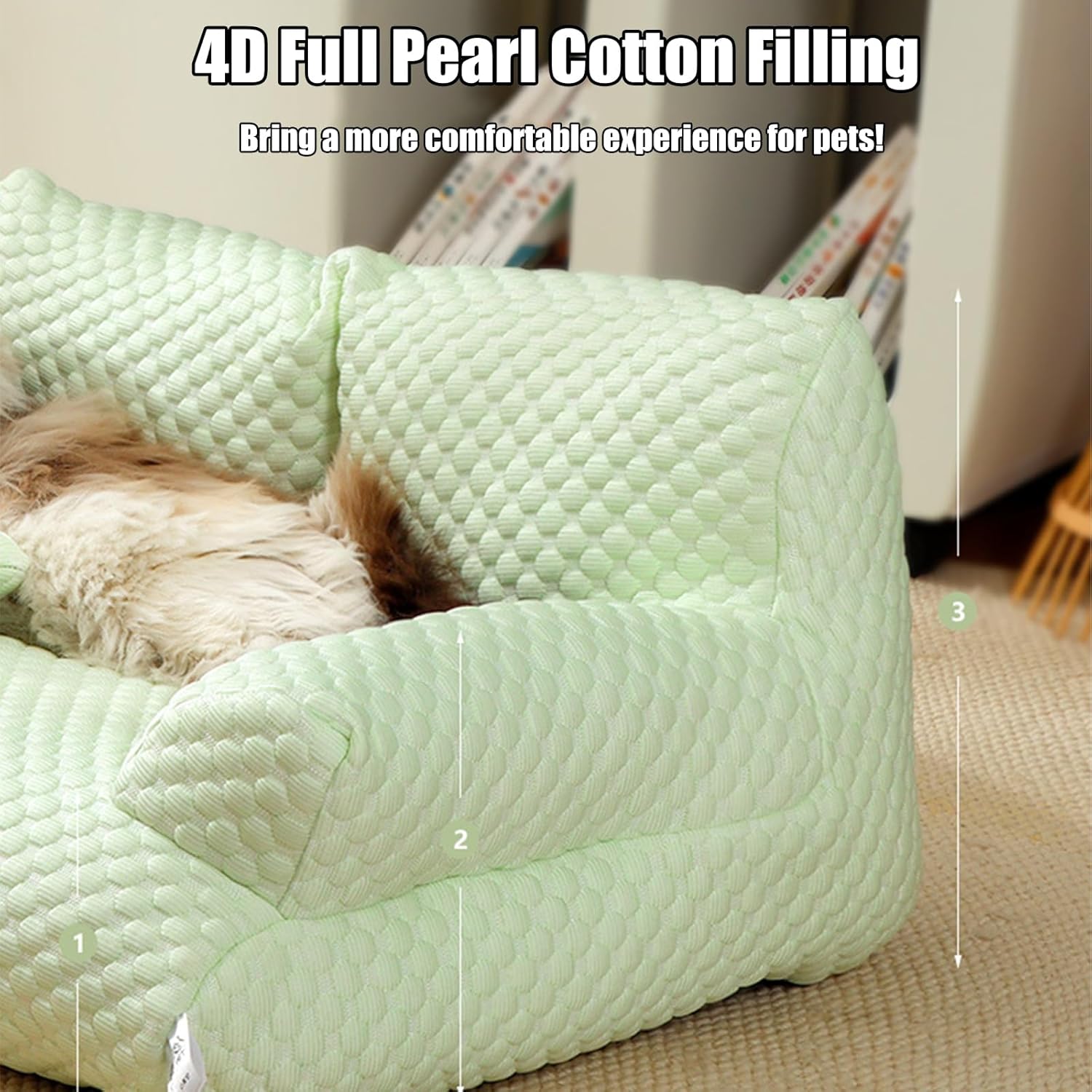 review Ice Silk Cooling Pet Bed, Funny Fuzzy Ice Silk Cooling Pet Bed Breathable Washable Cat Dog Sofa Bed, Summer Anti-Slip Cooling Pad for Cats and Dogs (Purple, M)