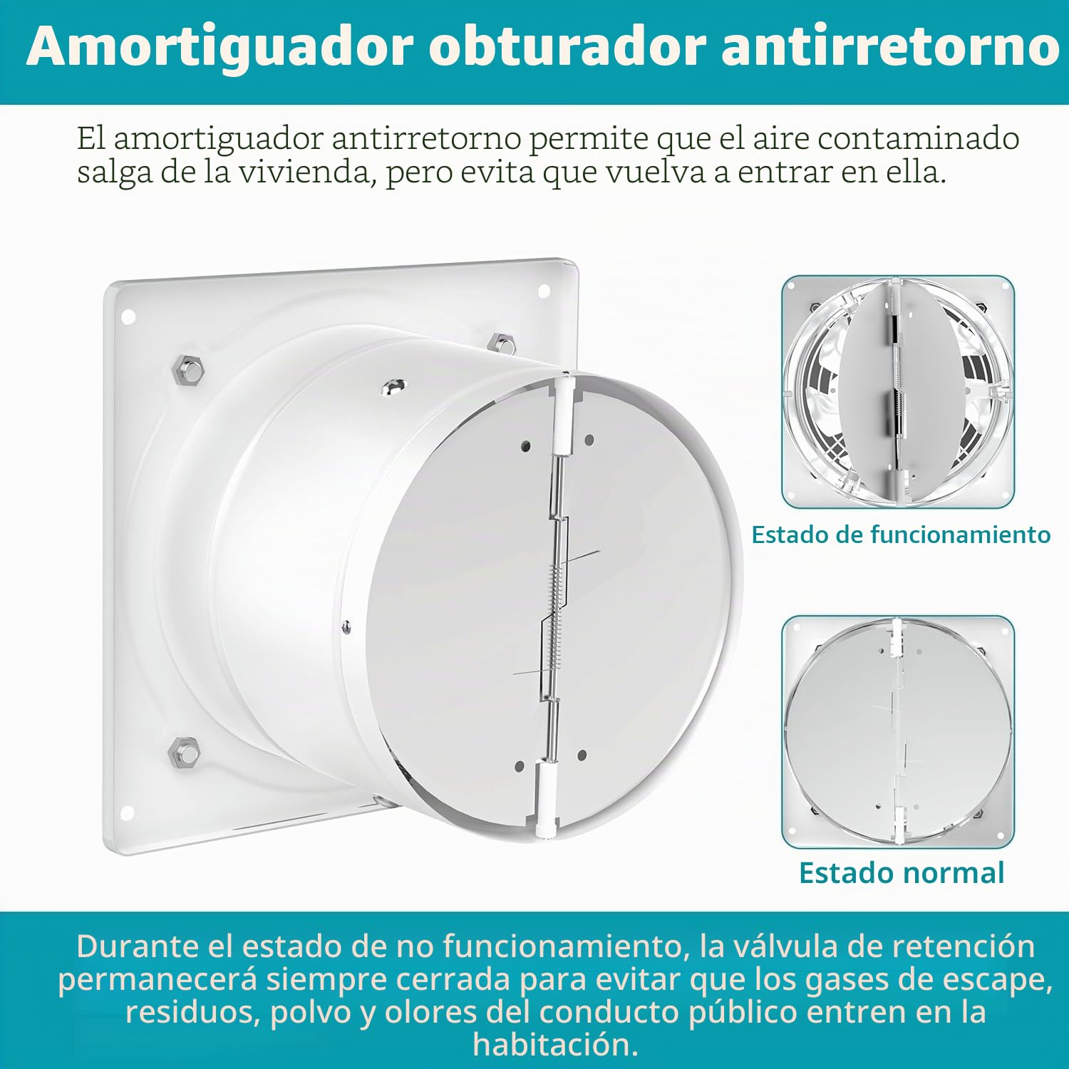 Tyenaza Ventilador Axial de 40W, Ventilador Extractor de Aire Silencioso, 150 mm Extractor Ventilador Extractor de Aire, para Techo y Pared, para Hogar BañO Cocina Garaje VentilacióN(Blanco Crema)