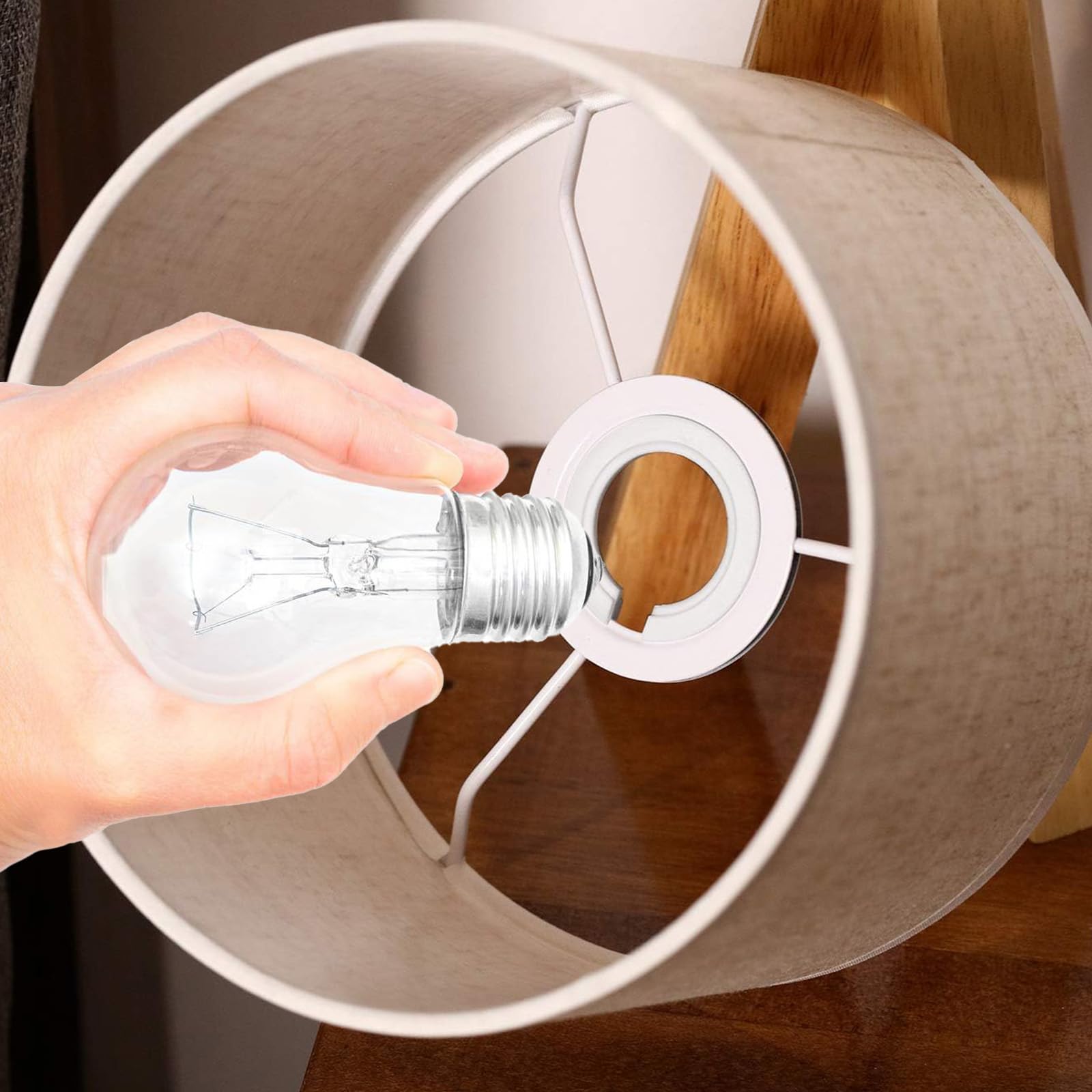 PATIKIL Lampenschirm-Adapterring – 10er Set: E27 Auf E14 Konverter, Perfekt Für Tisch- & Stehlampen