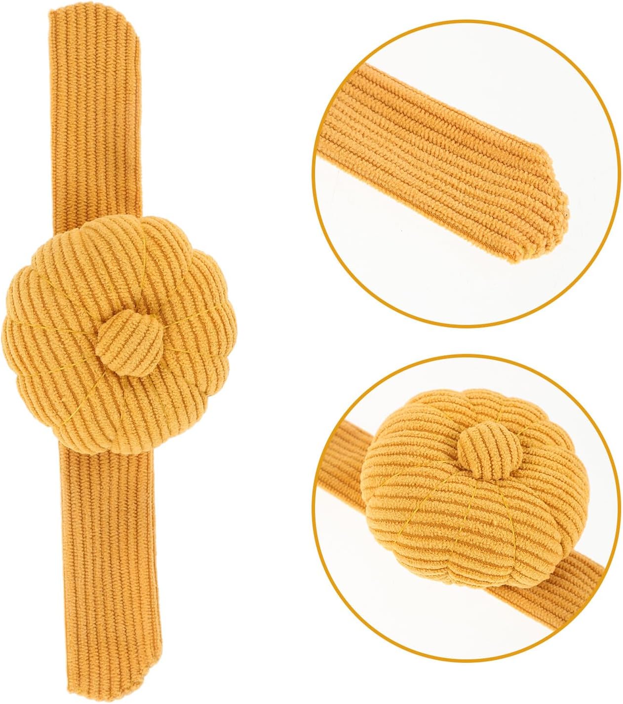 HAKIDZEL Slap Bracelet Pincushion Wristband Sewing Pin Cushion Needle Holder Quilting Craft Tool for Embroidery and Needlework in Dark Yellow
